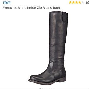 Frye Jenna side zip riding boot - black size 9
